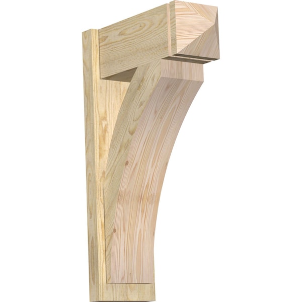 Ekena Millwork Thorton Rough Sawn Arts and Crafts Outlooker, Douglas Fir, 8"W x 20"D x 32"H OUT08X20X32THR03RDF - main